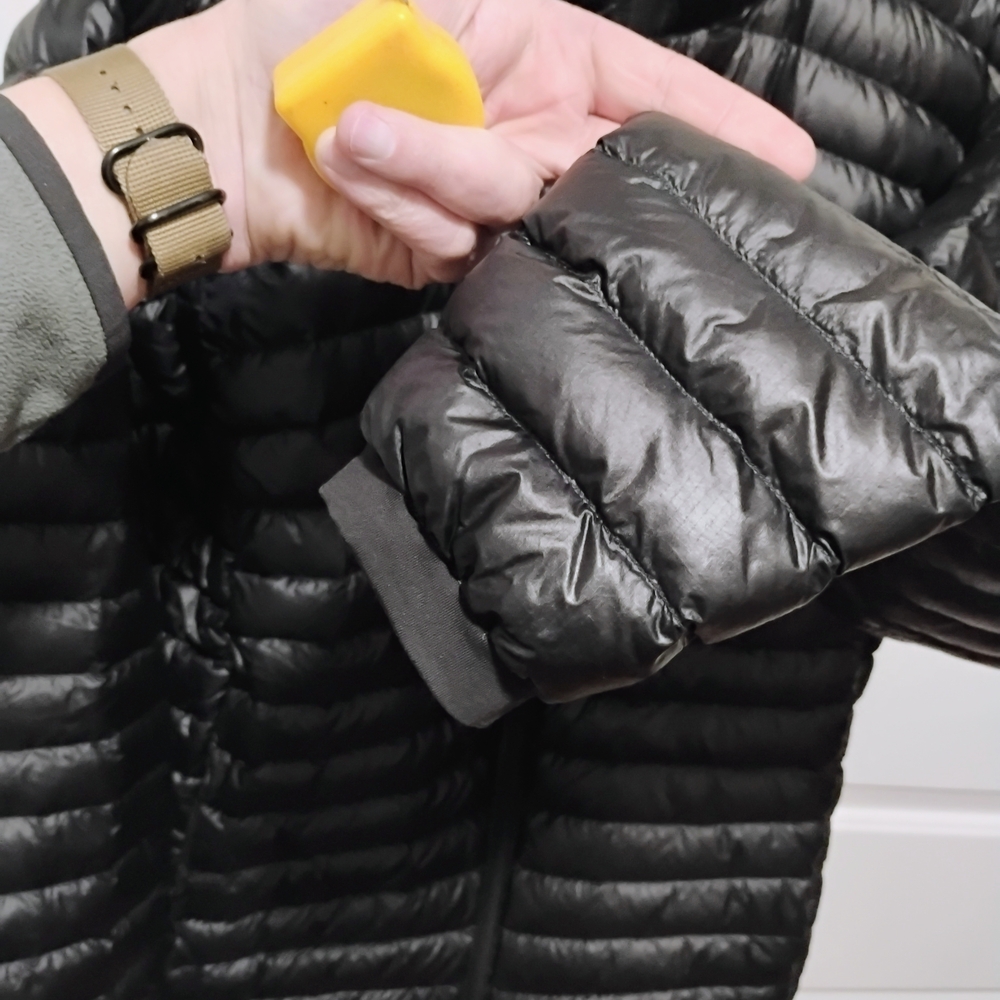 Black Diamond Quilted Black Puffer Jacket - Picture 8 of 13